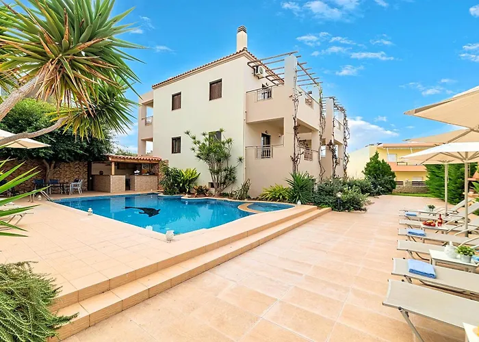Azure Horizon Heated Pool At 550 M Rethymno (Crete)