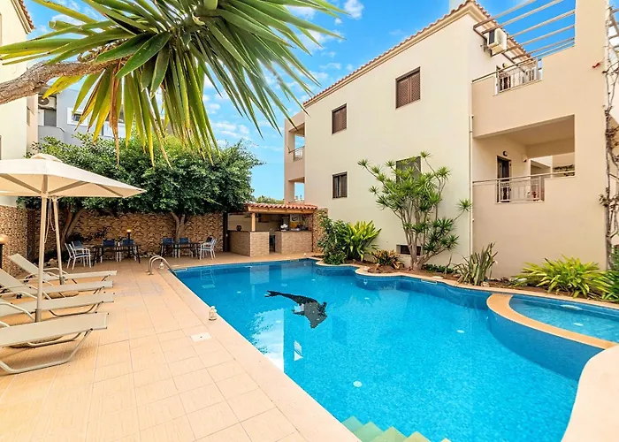 Villa Azure Horizon Heated Pool At 550 M Rethimnon